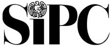 Black and white logo of the Securities Investor Protection Corporation (SIPC) with large "SIPC" text and an eagle in the letter "I".